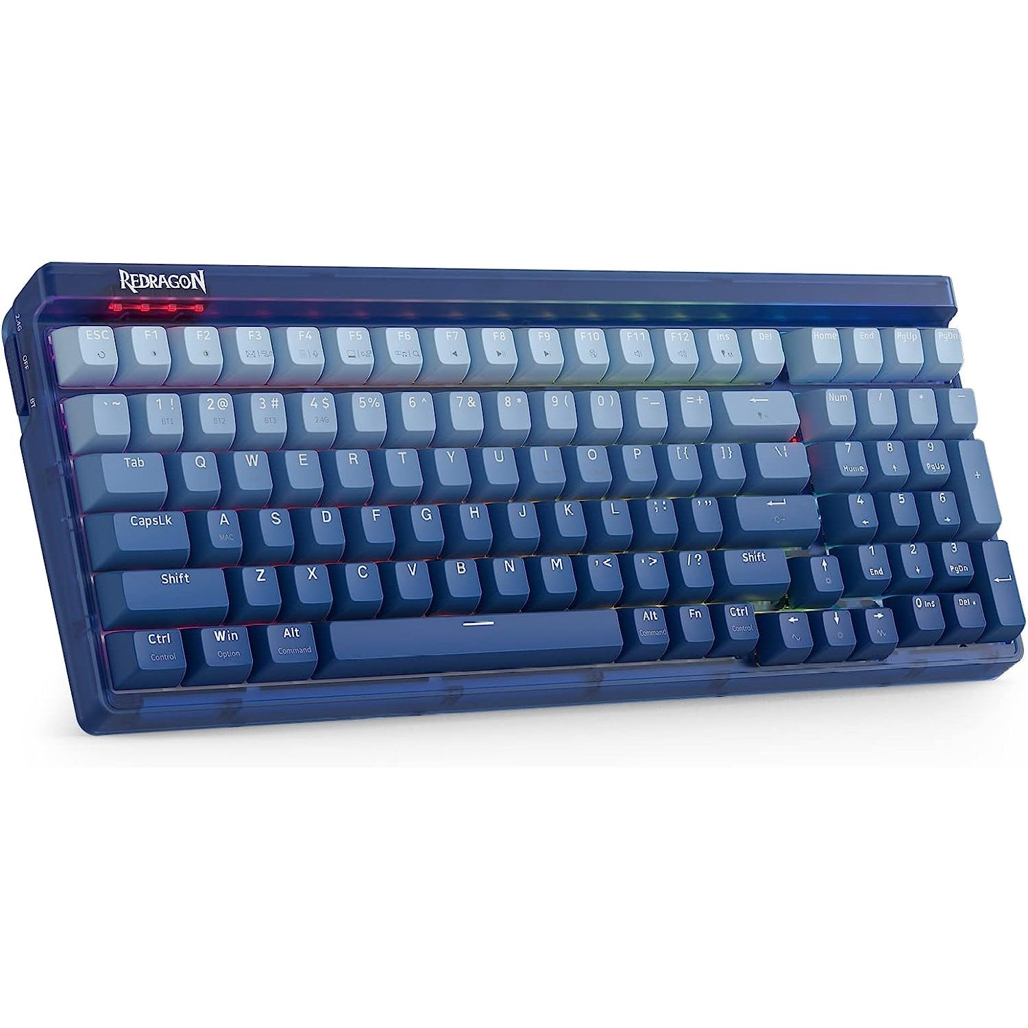 Redragon GAREN PRO K656WB-RGB-PRO 3-Mode Wireless RGB Hot-Swappable Mechanical Gaming Keyboard - PakByte  