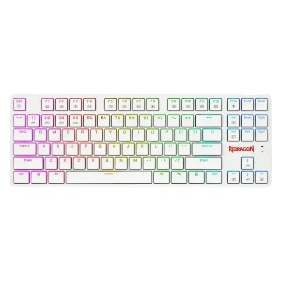 REDRAGON K539 Anubis Wireless RGB Mechanical Keyboard - White - PakByte Computers 