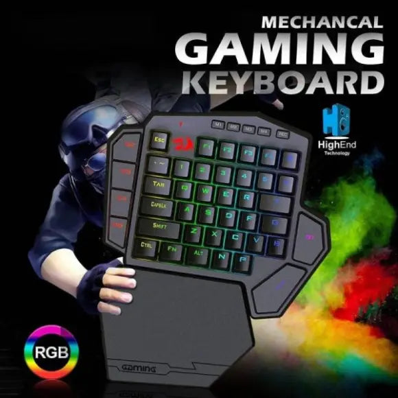 REDRAGON DITI X K601 RGB One Handed Mechanical Gaming Keyboard - PakByte Computers 