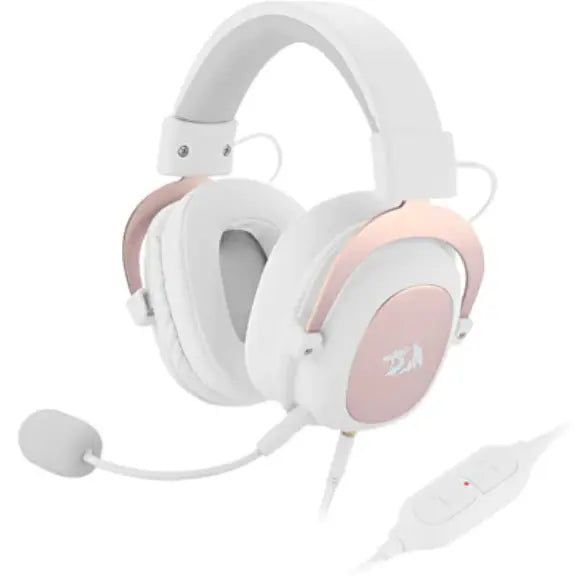 Redragon H510W ZEUS 2 Wired Gaming Headset - White - PakByte Computers 