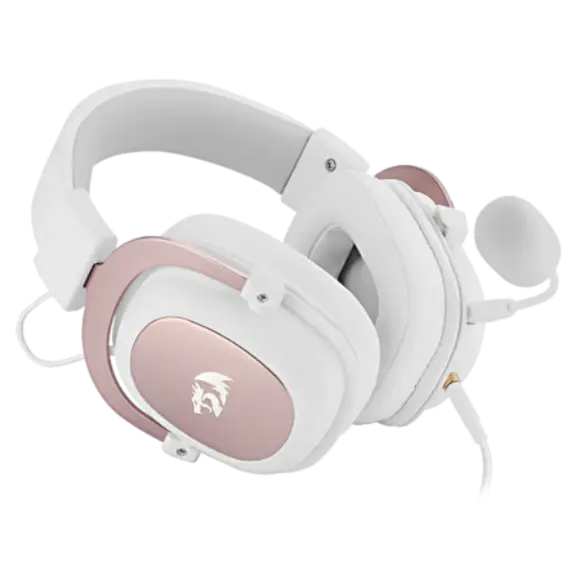 Redragon H510W ZEUS 2 Wired Gaming Headset - White - PakByte Computers 