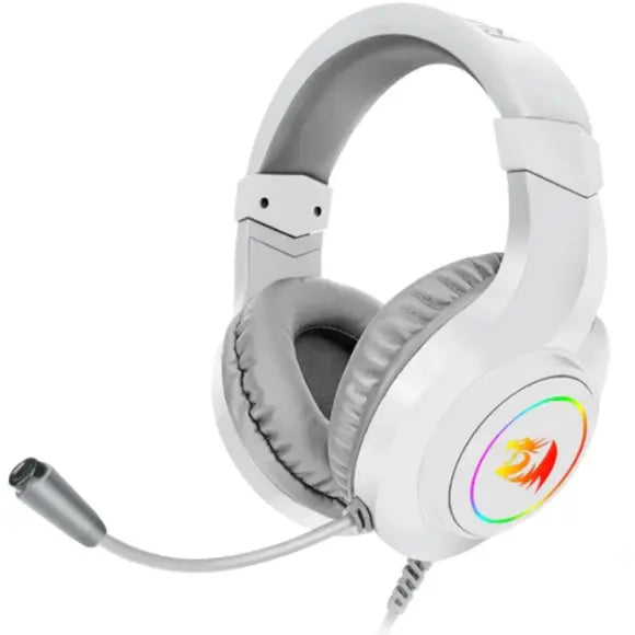 Redragon H260W HYLAS RGB Gaming Headset - White - PakByte Computers 