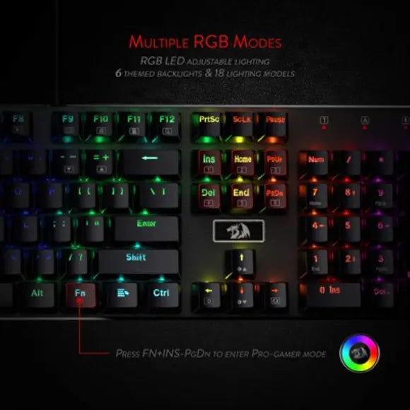 Redragon Devarajas K556 RGB Mechanical Gaming Keyboard - PakByte Computers 