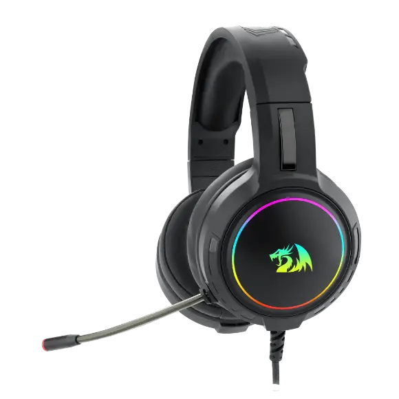 Redragon H270 MENTO RGB Gaming Headset - Black - PakByte Computers 