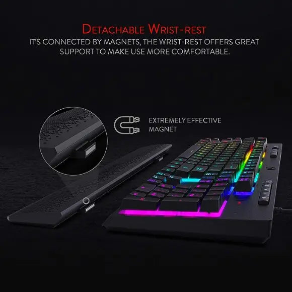 Redragon K512 Shiva RGB Backlit Membrane Gaming Keyboard - PakByte Computers 