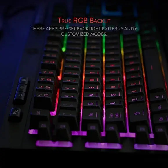 Redragon K512 Shiva RGB Backlit Membrane Gaming Keyboard - PakByte Computers 