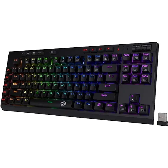 Redragon K596 Vishnu Wireless/Wired RGB Mechanical Gaming Keyboard - PakByte Computers 