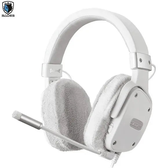 SADES SnowWolf SA-7225 Gaming Stereo Headphones with Noise-Reduction Microphone - PakByte Computers 