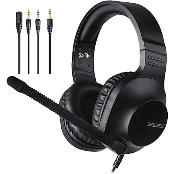 SADES Spirits SA-721 Stereo Gaming Headset - Black - PakByte Computers 