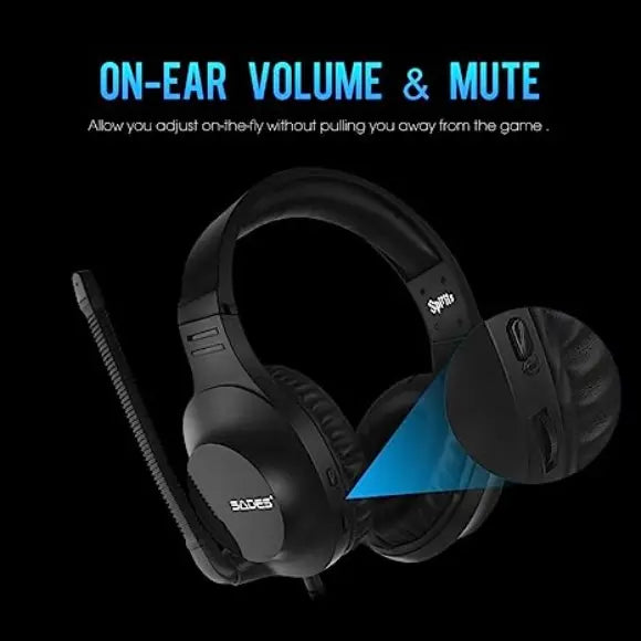 SADES Spirits SA-721 Stereo Gaming Headset - Black - PakByte Computers 