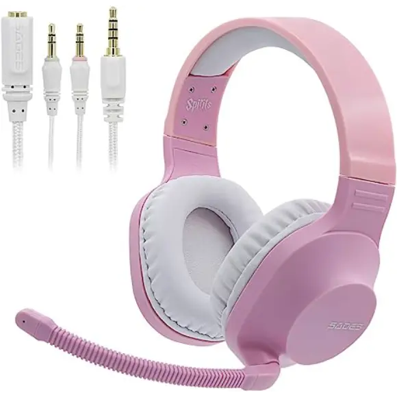 SADES Spirits SA-721 Stereo Gaming Headset - Pink - PakByte Computers 