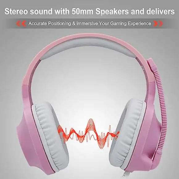 SADES Spirits SA-721 Stereo Gaming Headset - Pink - PakByte Computers 