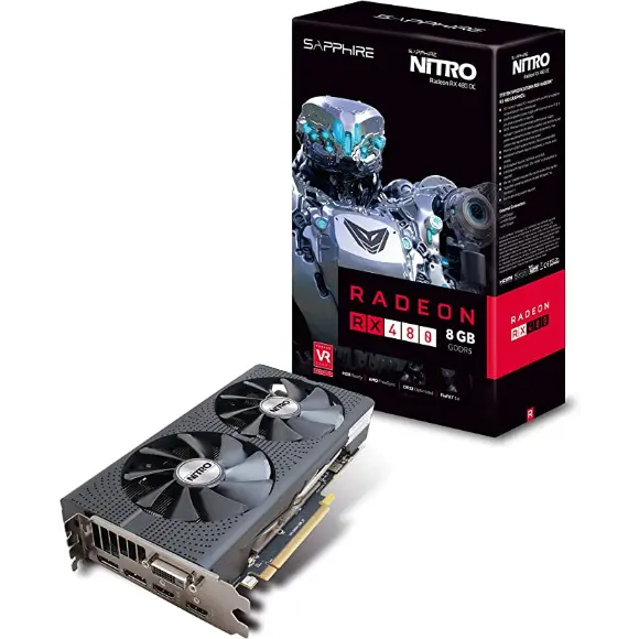 Sapphire RX 480 8gb NITRO Graphics Card - PakByte Computers 