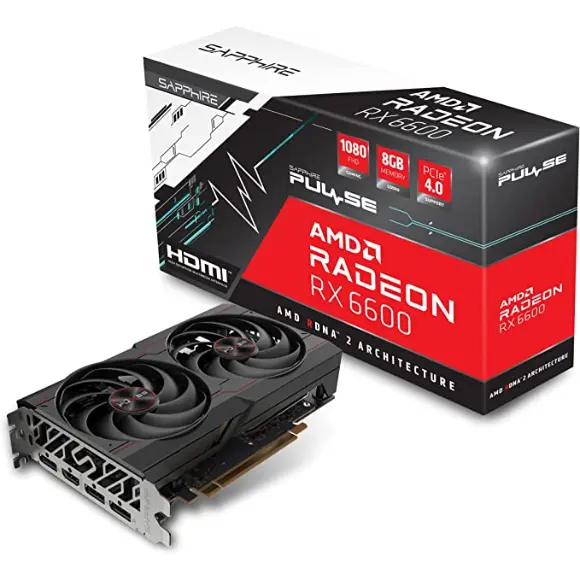 Sapphire Pulse Radeon RX 6600 AMD 8GB Graphics Card - PakByte Computers 