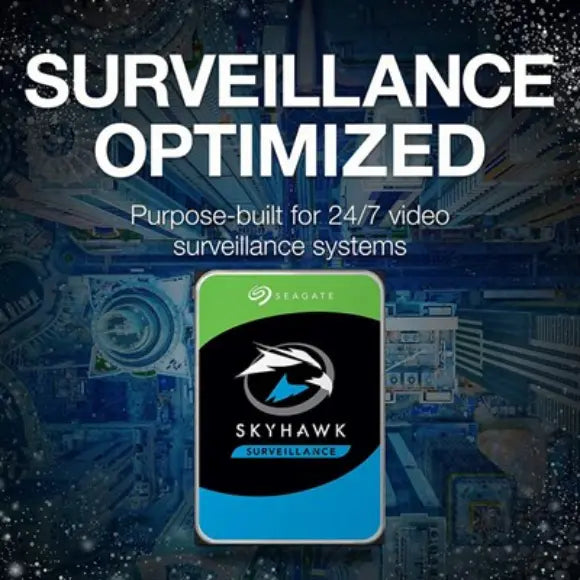 Seagate Skyhawk 8TB Surveillance Hard Drive 3.5" SATA ST8000VX004 - PakByte Computers 