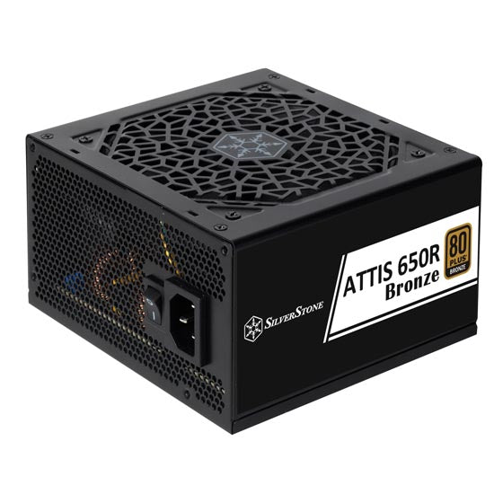 SilverStone Attis 650R Bronze 650W ATX 3.1 Power Supply - Black - PakByte Computers 