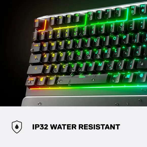 SteelSeries Apex 3 TKL Wired Gaming Keyboard with RGB Backlighting – Black (64831) - PakByte Computers 