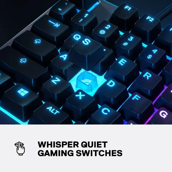 SteelSeries Apex 3 TKL Wired Gaming Keyboard with RGB Backlighting – Black (64831) - PakByte Computers 