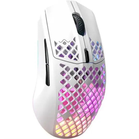 SteelSeries Aerox 3 Wireless Super Light Gaming Mouse - 2022 Edition - Snow (62608) - PakByte Computers 