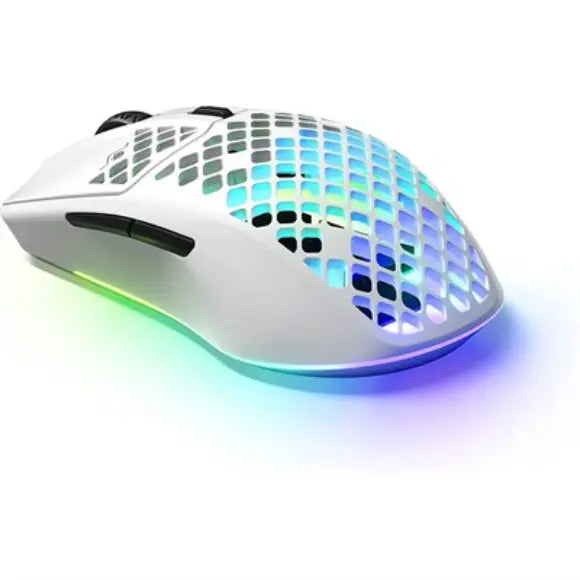 SteelSeries Aerox 3 Wireless Super Light Gaming Mouse - 2022 Edition - Snow (62608) - PakByte Computers 