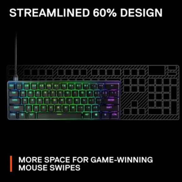 SteelSeries Apex 9 Mini Optical Gaming Keyboard - (64837) - PakByte Computers 