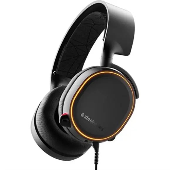 SteelSeries Arctis 5 Surround Sound Wired Gaming Headset - Black (61504) - PakByte Computers 