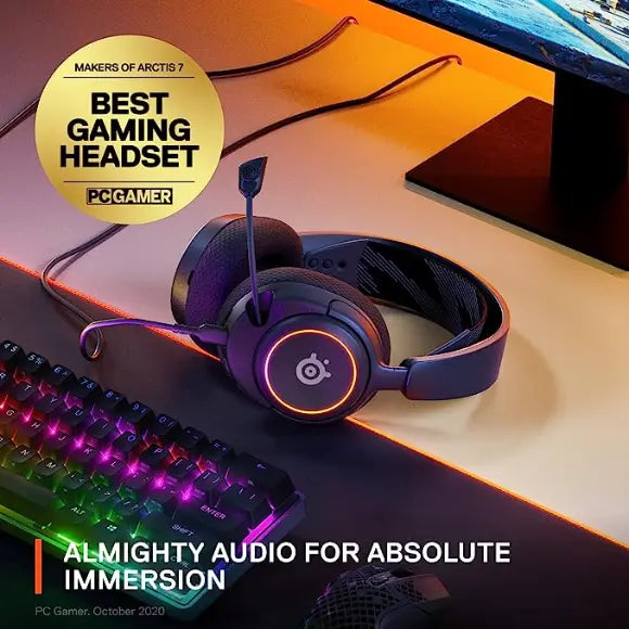 SteelSeries Arctis Nova 3 Multi-Platform Gaming Headset - Black (61631) - PakByte Computers 