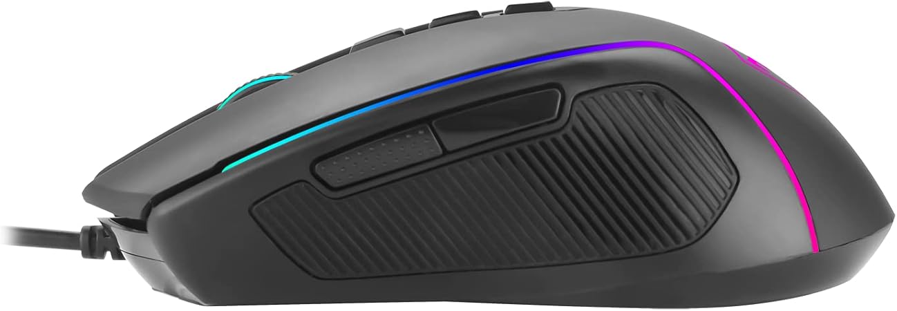 T-DAGGER  T-TGM209 Darkangel RGB Mouse - Black - PakByte Computers 