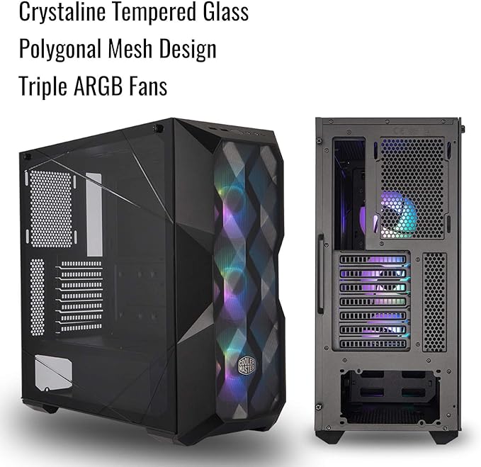 Cooler Master MasterBox TD500 Mesh V2 ARGB Mid-Tower ATX Case - Black - PakByte Computers 