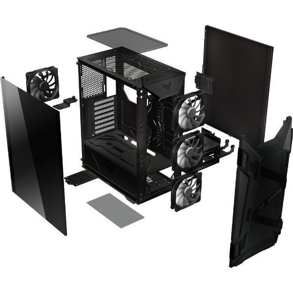 ASUS TUF GT301 Gaming Computer Case (Black) - PakByte Computers 