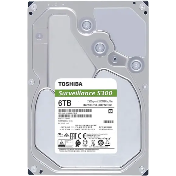 Toshiba S300 6TB Surveillance 3.5” Internal Hard Drive - PakByte Computers 