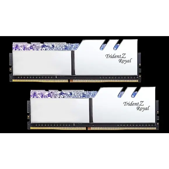 G.Skill Trident Z 32GB (16x2) DDR4 3600MHZ - Royal Silver - PakByte Computers 