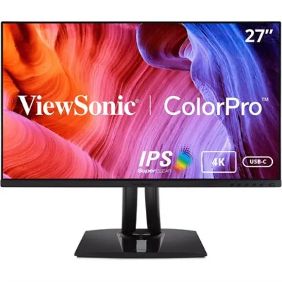 ViewSonic VP2756-4K 27" 4K UHD Pantone Validated 100% sRGB Factory Pre-Calibrated IPS Monitor with 60W USB-C - PakByte Computers 