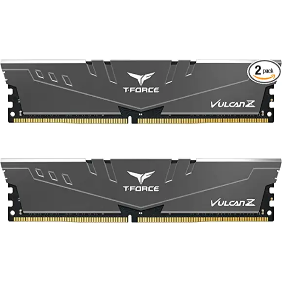 T-Force Vulcan Z 3600 MHZ DDR4 64GB (32x2) Desktop Memory - Gray - PakByte Computers 