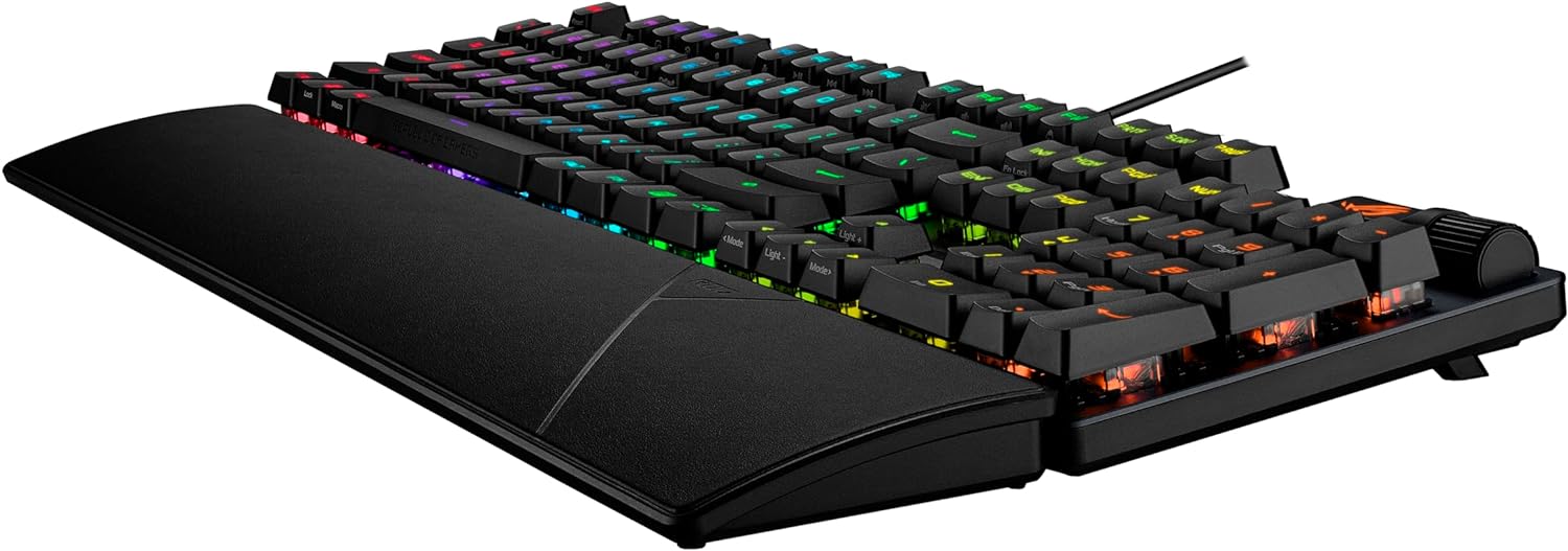 ASUS ROG Strix Scope II Gaming Keyboard with RX Blue Optical Switches and PBT Keycaps - PakByte Computers 