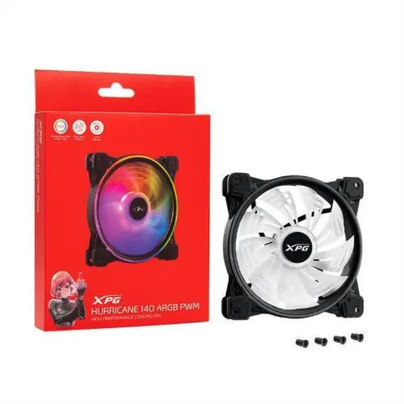 XPG HURRICANE 140 ARGB Case Fan - Black - PakByte Computers 