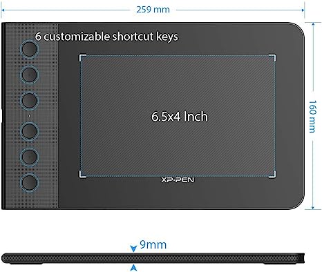 XP-PEN Star G640s Graphics Digital Tablet with Battery-Free Stylus - PakByte Computers 