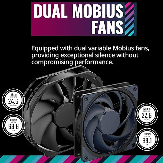 Cooler Master MasterAir MA824 Stealth Dual Tower CPU Air Cooler - PakByte Computers 