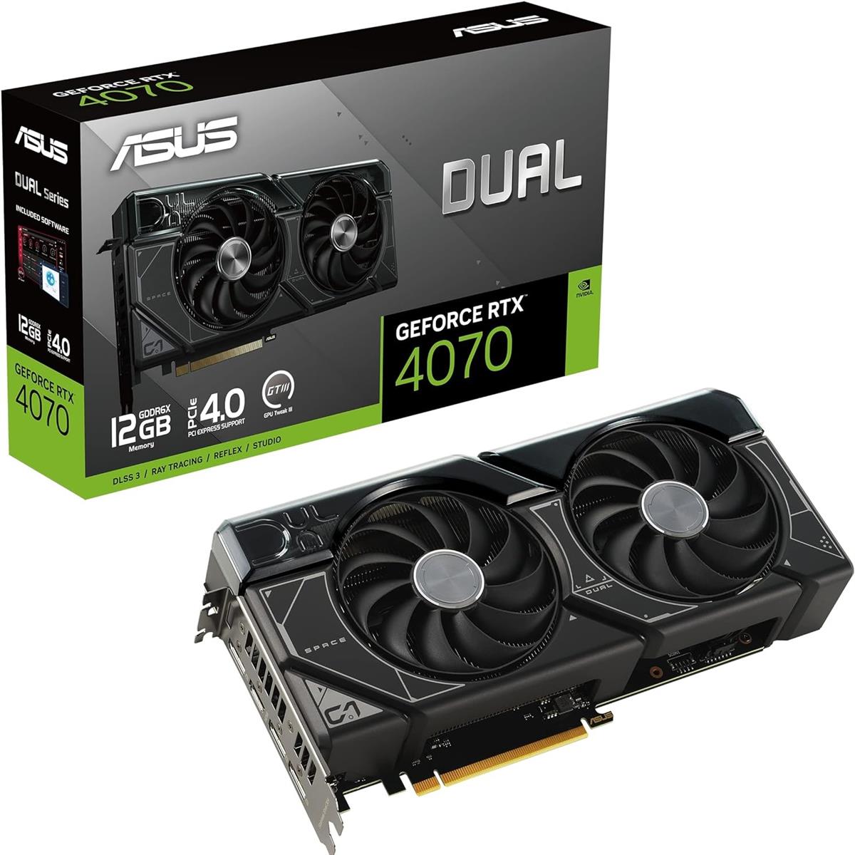 ASUS Dual GeForce RTX 4070 12GB Graphics Card - PakByte Computers 