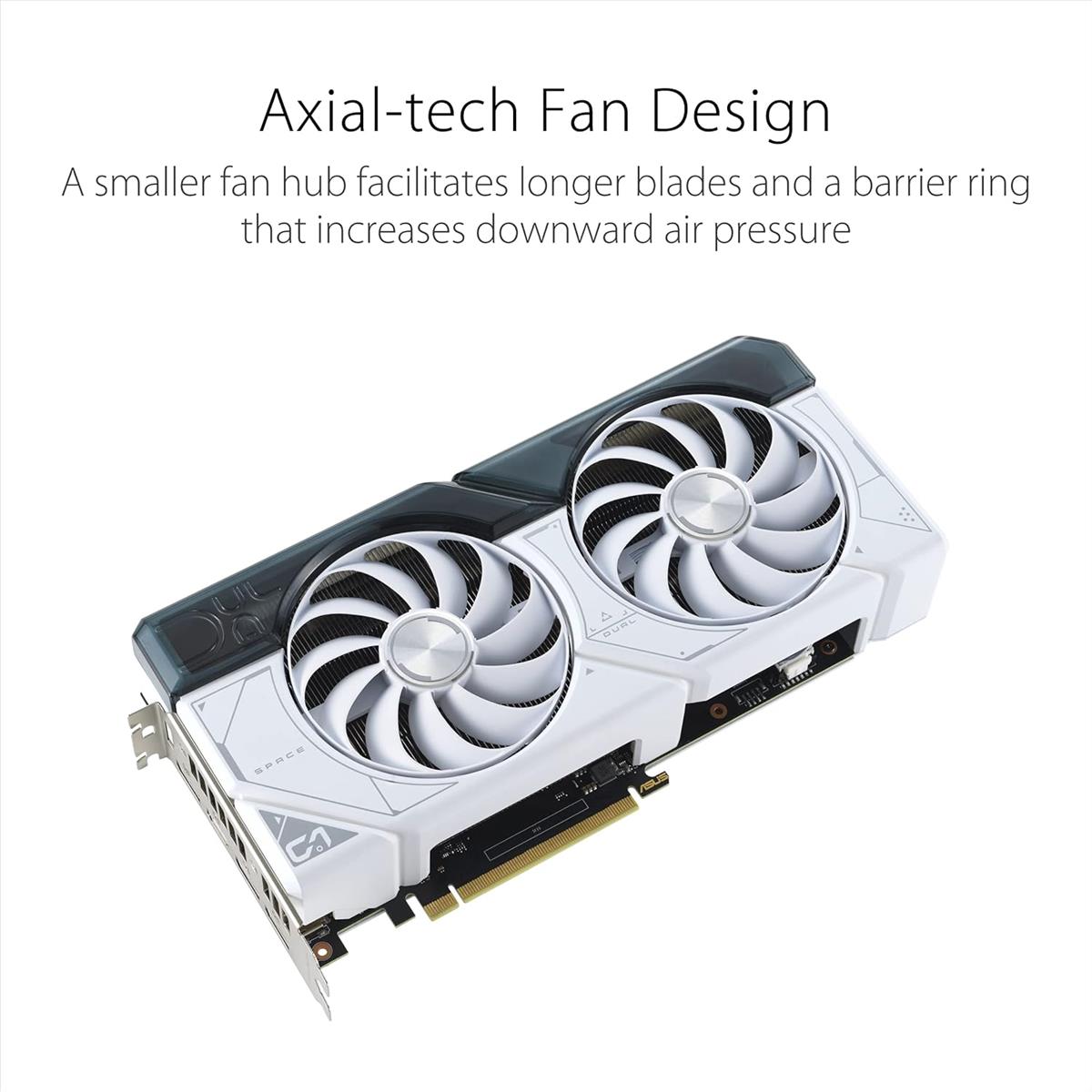 Asus Dual GeForce RTX 4070 White OC Edition 12GB GDDR6X Graphics Card - PakByte Computers 