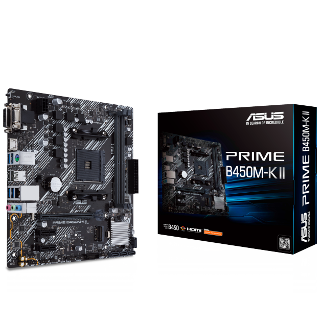 ASUS Prime B450M-K II AMD AM4 microATX Motherboard - PakByte Computers 