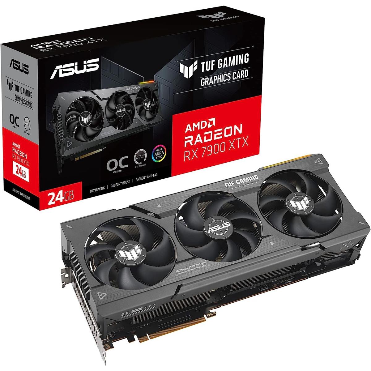 Asus Tuf Gaming Radeon RX 7900 XTX OC Edition 24GB GDDR6 Graphics Card - PakByte Computers 