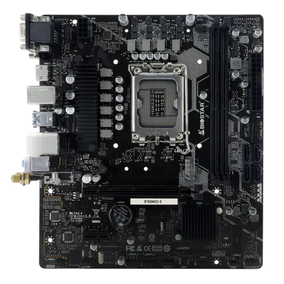 Biostar B760MX2-E D5 MotherBoard - PakByte Computers 