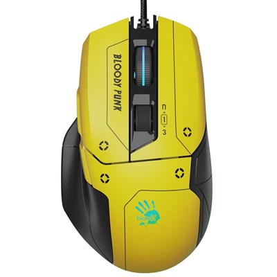 Bloody W70 Max RGB Gaming Mouse - Punk Yellow - EasySkins, Inc. 