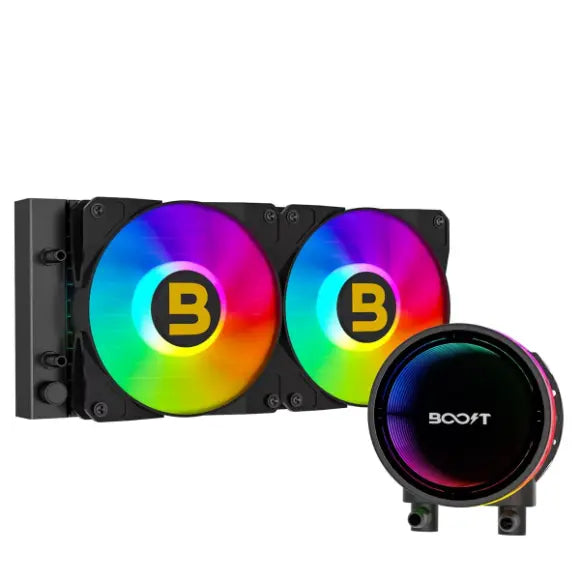 Boost Hydra RGB AIO 240mm Liquid CPU Cooler - PakByte Computers 