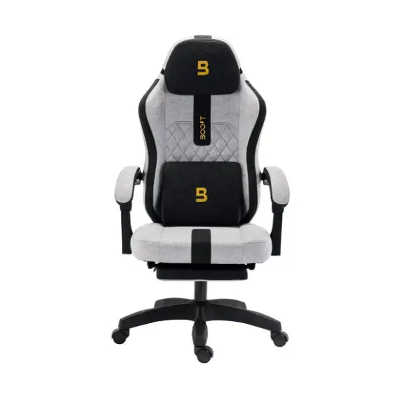 Boost Surge Pro Fabric Gaming Chair - Black/Grey - PakByte Computers 