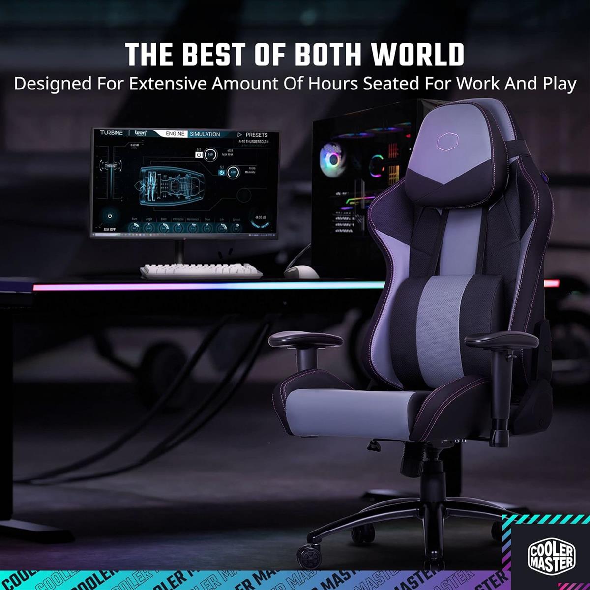 Cooler Master Caliber R3 Gaming Chair - Black - PakByte Computers 