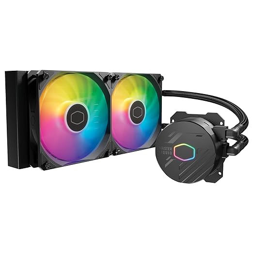 Cooler Master ARGB MasterLiquid 240L Core 240mm AIO Liquid Cooler - Black - PakByte Computers 