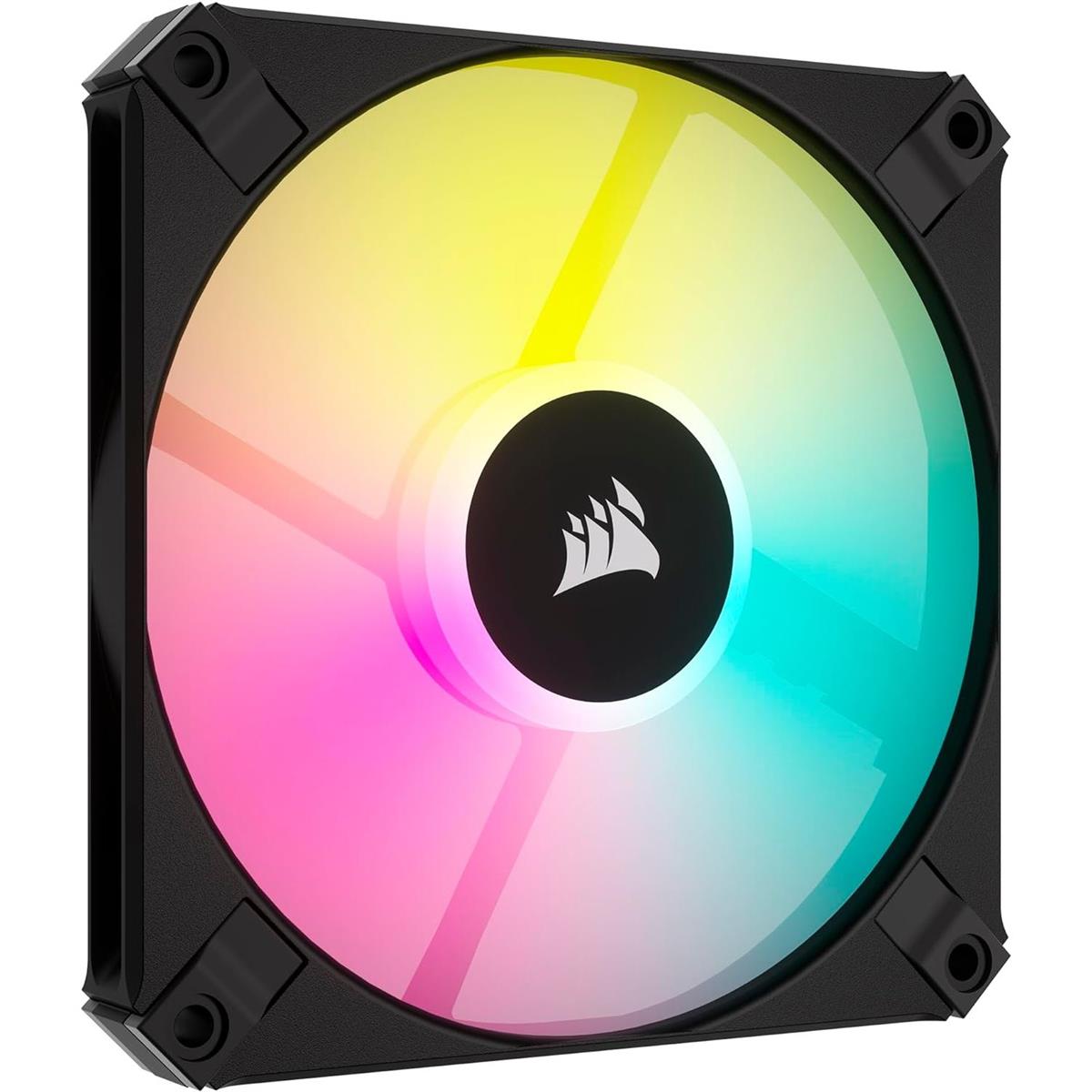 Corsair iCUE AF120 RGB Slim 120mm PWM Fan Single Pack - Black - PakByte Computers 