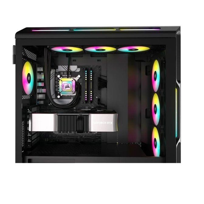 Corsair iCUE AF120 RGB Slim 120mm PWM Fan Single Pack - Black - PakByte Computers 